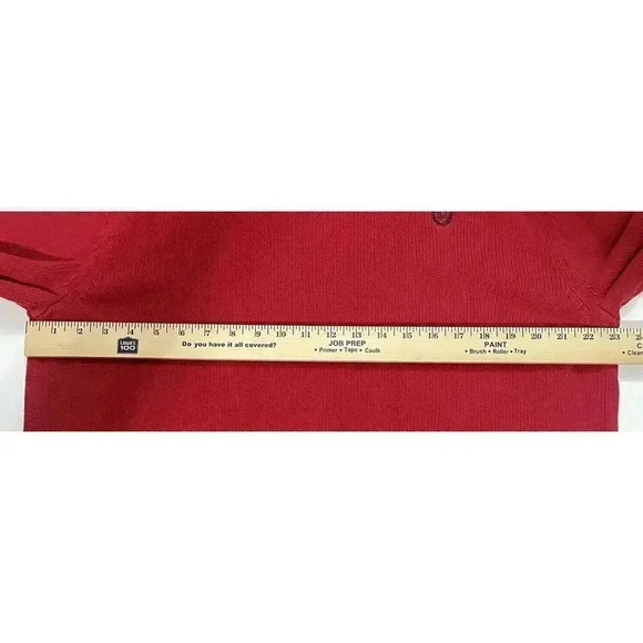 Chaps Ralph Lauren Red Long Sleeve Crew Neck Pullover Cotton Sweater Men’s XL - Picture 7 of 7